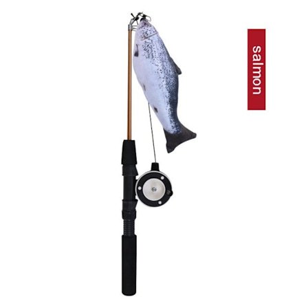 Onkivavan höyhenen kissan tarvikkeet Vuorovaikutus lievittää tylsyyttä Pieni kalakissalelu