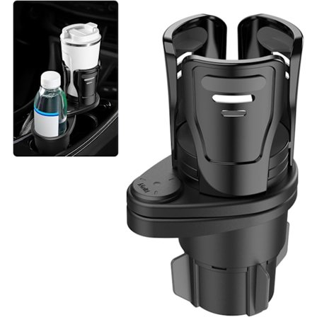 Bilkopphållare, 2 i 1 Bilkopphållare Extender, Justerbar Multifunktionell Bilkopphållare för Bil, Stabil Dryckesadapter