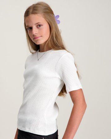 LMTD NINUSA SS SHORT TOP Hvit Topper/Bluser Jente - Kids Brand Store