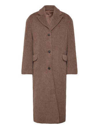 Weekday Oversized Woolblend Coat - Brown - S
