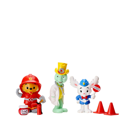 BAMSE FIGURSET SOS Träleksaker Unisex Flerfärgad S