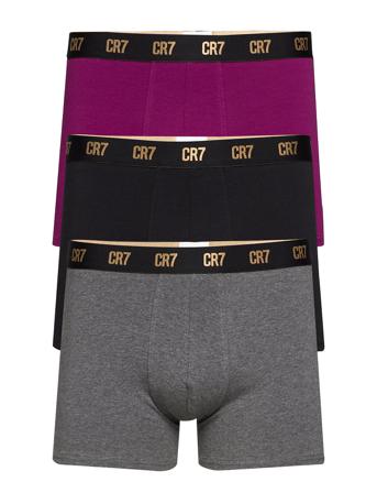 Cr7 Basic, Trunk, 3-Pack Boxerkalsonger Multi/mönstrad CR7