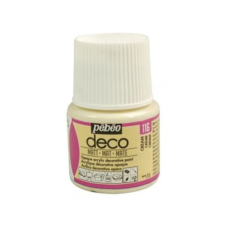 Akryylimaali - Pébéo - Deco - Kerma - 45 ml - Matta