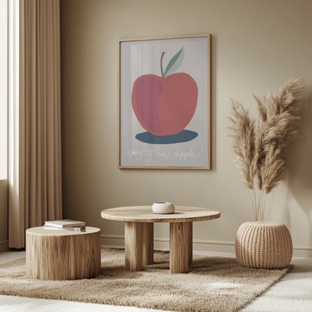 This is an Apple Poster 50x70 cm