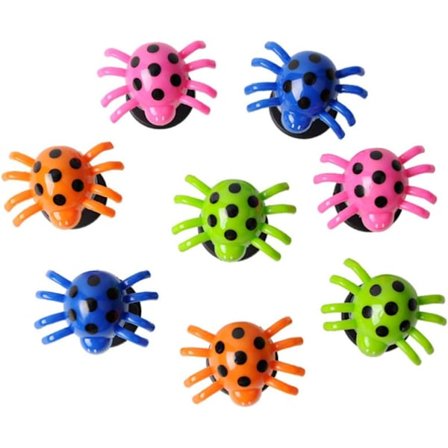 10 stk. Hoppe-edderkopper Falske Springende Edderkopper Plastik Edderkop Springende Edderkop Spring Startere Edderkop Spring Startere Legetøj (