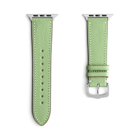 Sully läderarmband av getskinn till Apple Watch 42/44/45mm - Olivgrön | Armband Från Yedi