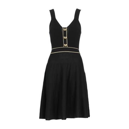 Moschino, Dress Czarny, Kobieta, Rozmiar: S