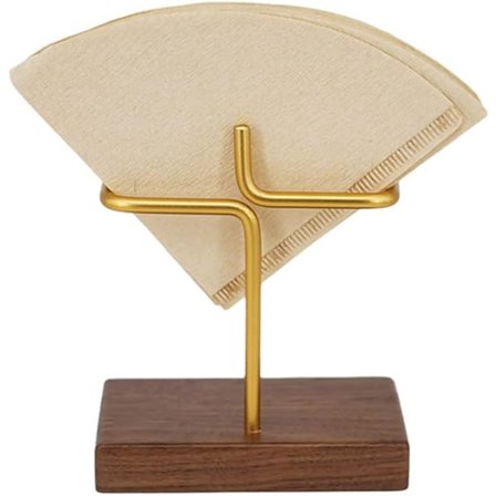 Bambu kaffefilterhållare, Bamboo Base Coffee Paper Storage Rac