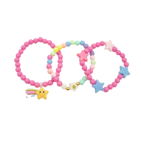 Complement Kids Armbandset Med Stjärnfall Smycken Unisex Rosa