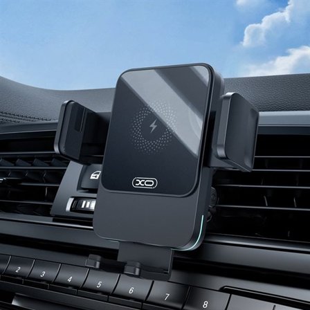 XO magnetisk bilhållare med trådlös 15W laddning för fläktgaller