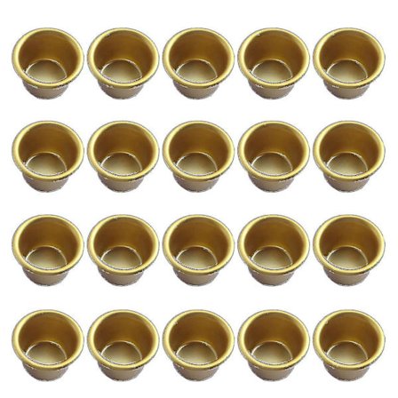 20-pak Metal Lysindsats Holder Sæt, Kompatibel med Trælysestager