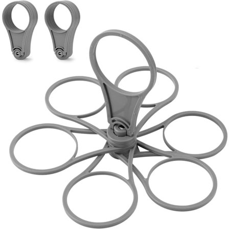 Grå Kopholder - 2-pak Genanvendelig Bakke til Øl, Kaffe og Pint - Kompatibel med Festivaler, Sport og Forestillinger - Lommeformat