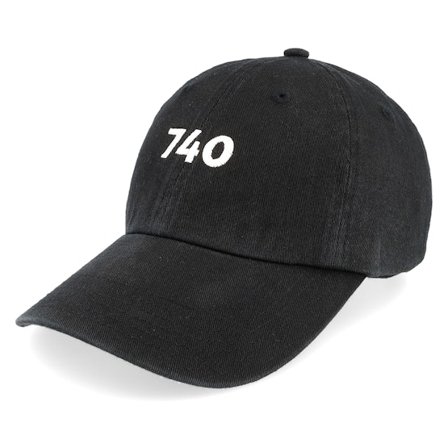 Kiosken - Svart unconstructed Keps - "740 Black Dad Cap " @ Hatstore