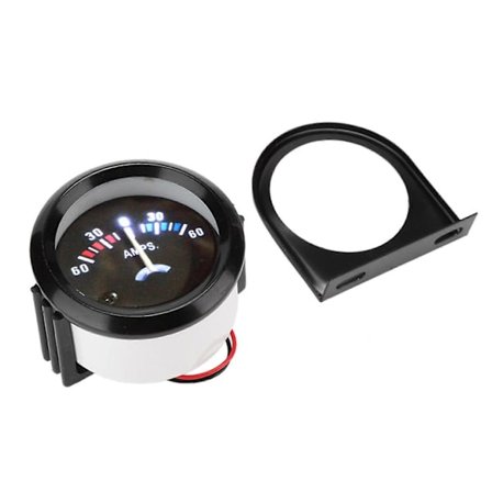 2 tum 52mm Bil Amperemeter Voltmeter 60-0-60A AMP Mätare Volt Mätare för Modifiering