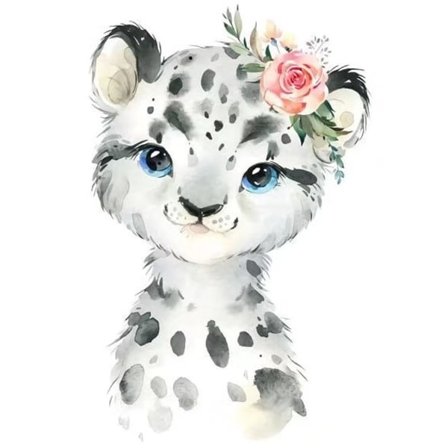 Diamond Painting 30 x 40 cm, leopard akvarell Broderi Diamond Painting Lerret 5d maleri Voksen Barn Strass Lot Puslespill Tegning Veggdekor