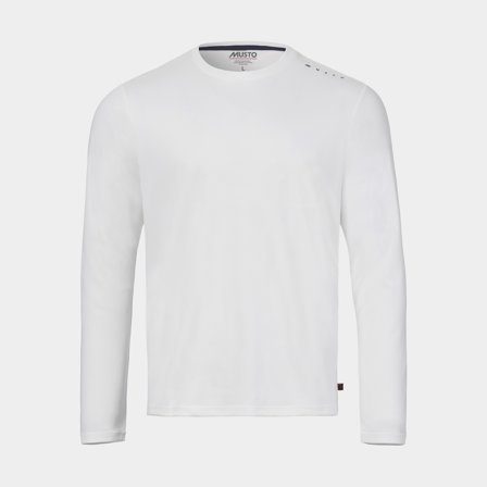 UV tričko s dlouhým rukávem Musto Evolution Crew Sunblock Long-Sleeve, White, pánské, XXX-Large