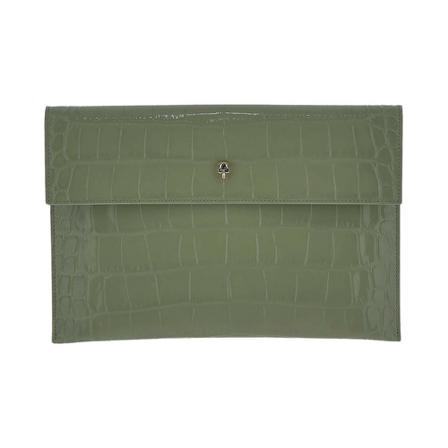 Alexander McQueen Skull Pouch Grøn, Dame Clutch, Størrelse: ONE Size