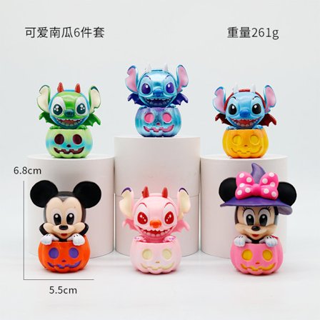 Søt Lilo & Stitch Blind Box Figur – 10 cm PVC Samleobjekt | Morsom Stitch-modell for skrivebord- og bildekorasjon