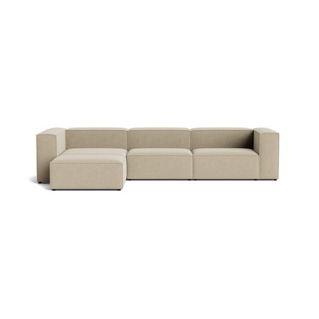 Lissabon XL Chaiselongue-Sofa, links | 360 cm in Nordic Dunkelbeige, moderner Stil mit bequemen Schaumstoffschichten und weicher Polsterung.