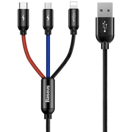 Cable Baseus Rapid USB Cable 3in1 Type C / Lightning / Micro 3A