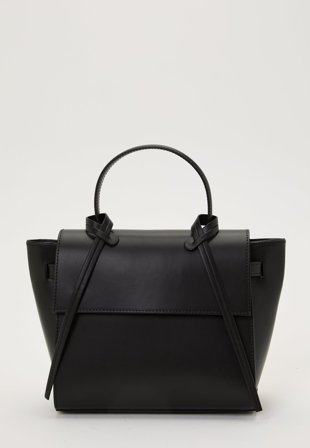 Latalia Arezzo Leather Handbag L01 Black Onesize