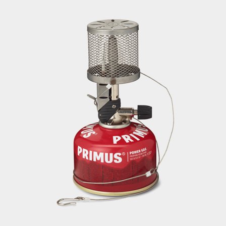 Lampa gazowa Primus Micron Lantern Steel Mesh, 300 W, 235 lumenów, z zintegrowanym piezozapalnikiem - Jachtowa