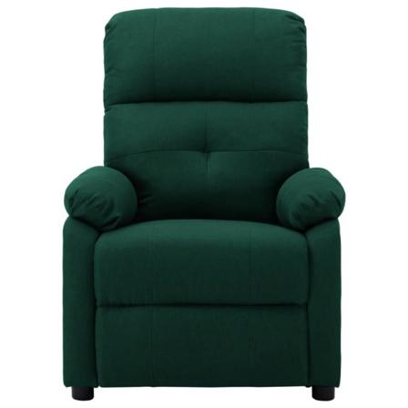 Vidaxl Elektrisk Massagefåtölj Mörkgrön Tyg Grön