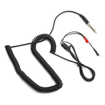 Hovedetelefon Spiralkabel med Adapter til Sennheiser Hd25/hd560/hd540/hd430/hd250