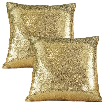 2 stk. Mote vakker paljettpute Midjepute Pyntepute inkluderer ikke putekjerne