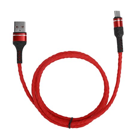 1M 3A Hurtigopladningskabel Flettet USB-oplader Opladningskabel Datasynkroniseringsopladerledning Type C