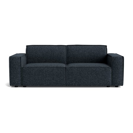 Lyon 3-Sitzer-Sofa in Modesto Dunkelblau, elegantes Design, bequemes Polstersofa für das Wohnzimmer, luxuriöser Stil, 80cm Höhe, modern.