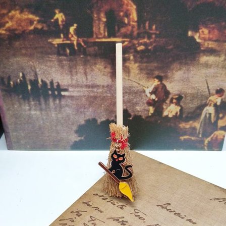 Bil hänge häxa mini kvast Jul hänge hängande hantverk