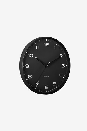 Karlsson - Veggklokke Orgullo - Svart - Veggklokker & bordklokker - Fra Homeroom