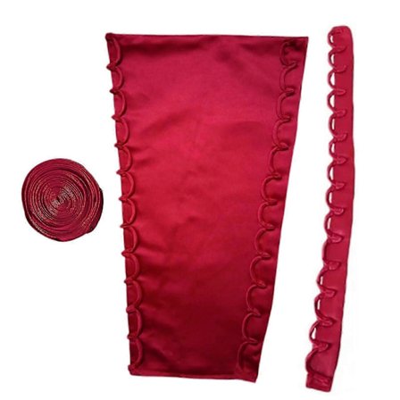 4 meter sateng snørebånd sett for bryllupskjole glidelås erstatning aftenkjoler ryggskjold og knapphull snor vinrød bra