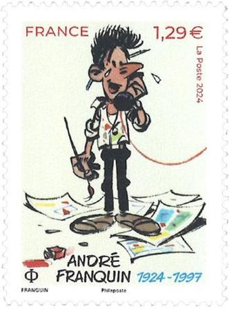 Frankrig - Andre Franquin - Postfrisk frimærke