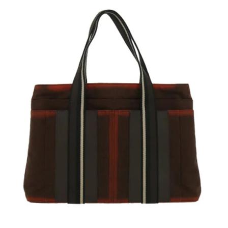 Hermès Vintage, Pre-owned Tote Bags Bruin, Dames, Maat:ONE Size,Canvas