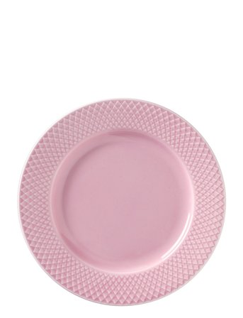Rhombe Color Frokosttallerken Pink Lyngby Porcelæn