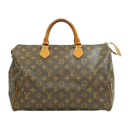 Louis Vuitton Vintage, Pre-owned Speedy 35 Monogram Handbag Bruin, Dames, Maat:ONE Size
