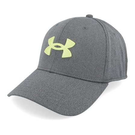 Under Armour - Grå flexfit Keps - Blitzing Castlerock Flexfit @ Hatstore