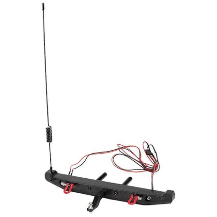 Metal Bagkofanger med LED Lys Antenne Hale Krog til 1:10 RC Crawler Bil TRAXXAS TRX4 Axial SCX10