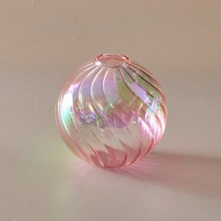 Invändig glasvas iriserande kulvasar ROSA M M