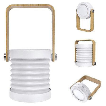 Trækkelig LED Berøringslampe Foldbar Teleskopisk Natlys Lanterne Bordlampe