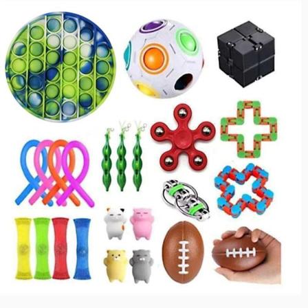 74st Fidget Pop It Toys Set Pack För Barn Och Vuxna