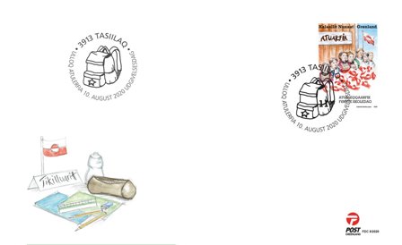 Grønland - Første skoledag - Førstedagskuvert