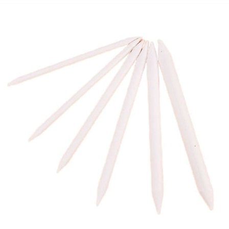 6 kpl/setti Blending Smudge Stump Stick Tortillon Piirustus Taide Valkoinen Piirustus Hiili Shytmv