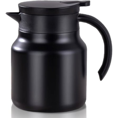 Termisk Kaffe- och Tekanna, Isolerade Tekanna i Rostfritt Stål, 800 ml Te- och Vattenseparation, Avtagbar Termisk Tekanna för Kaffe