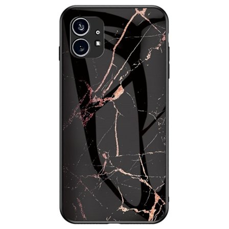 Fantasy Marble Nothing Phone (1) Cover - Gold Sort Marmor
