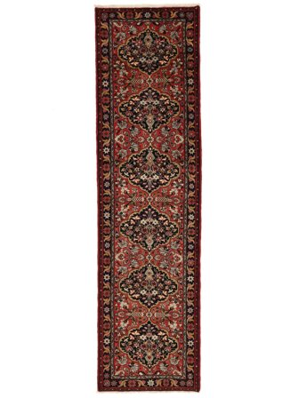 83X306 Tapis Mehraban D'orient De Couloir Noir/Rouge Foncé (Laine, Perse) Carpetvista