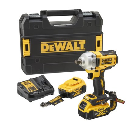 Dewalt DCF891P2LRT-QW Muttertrekker med batteri og lader, Maskiner