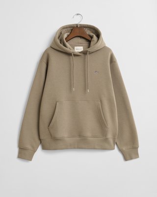 GANT - Shield-hettegenser med liten logo til dame taupe beige